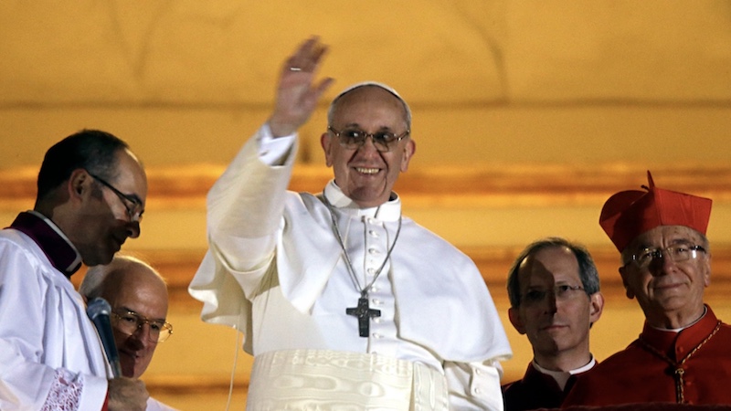 Cardinal Jorge Bergoglio Elected Pope (2013) and Jesus' Entry into Jerusalem