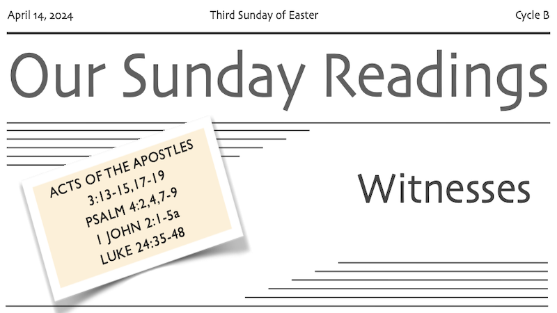 BIBLE STUDY - 3rd Sunday of Easter B