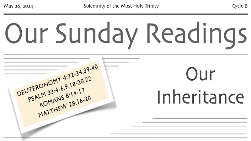 BIBLE STUDY - Holy Trinity B