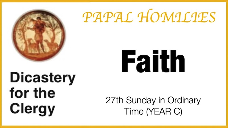 PAPAL HOMILIES - 27th Sunday of Year C