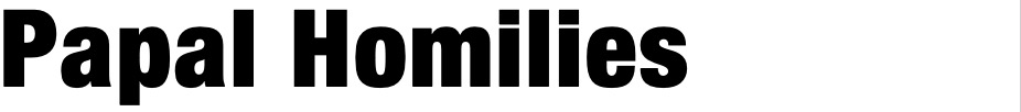 Papal Homilies