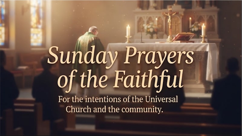 PRAYERS OF THE FAITHFUL – 29th Sunday in Ordinary Time (A)